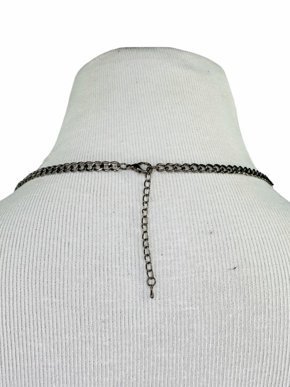 10/$25🦋 T&J Designs Gun Metal Tassel & Gem Necklace - Picture 6 of 7